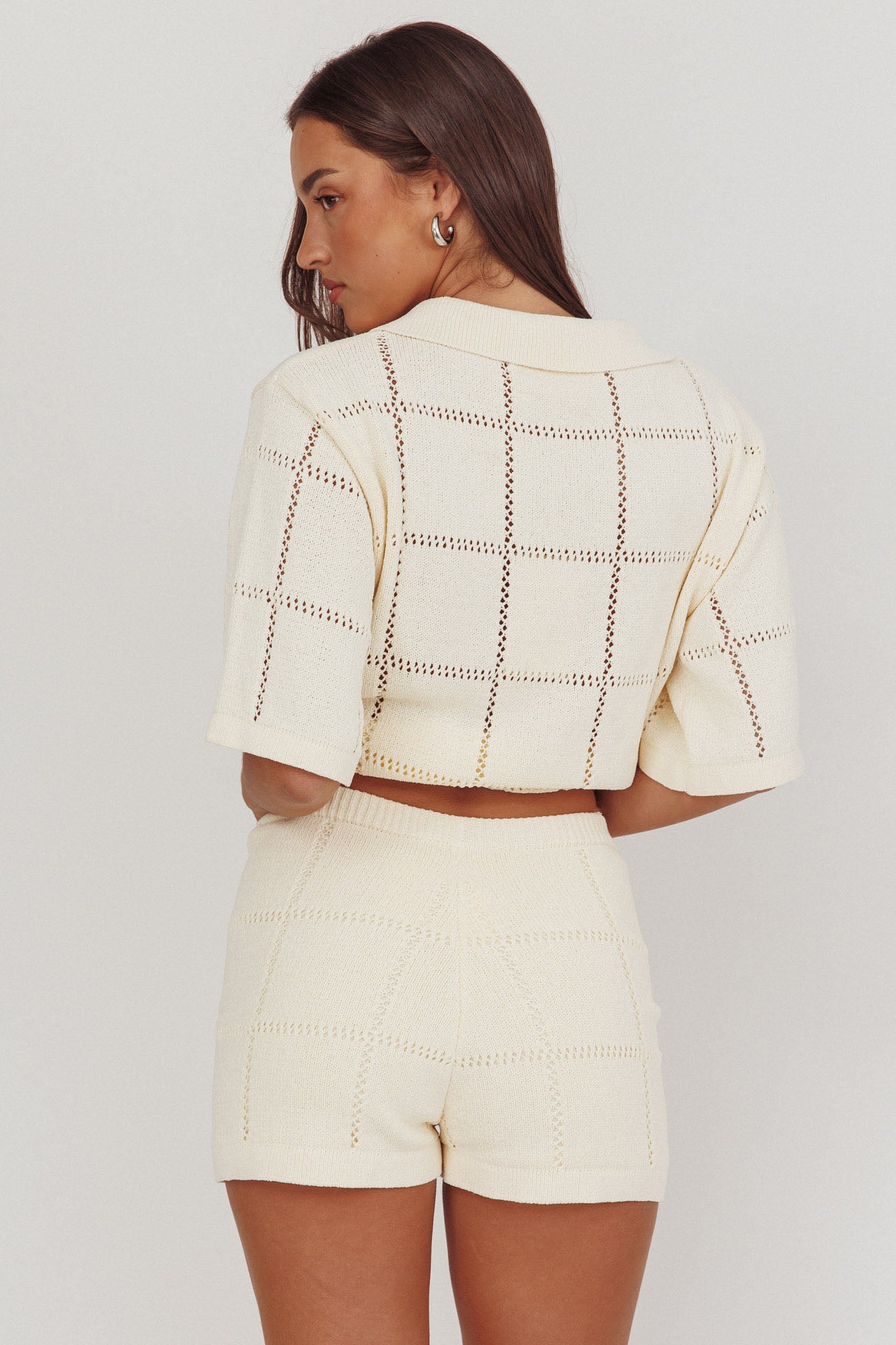 Sailor Knit Shorts Cream by Selfie Leslie Australia