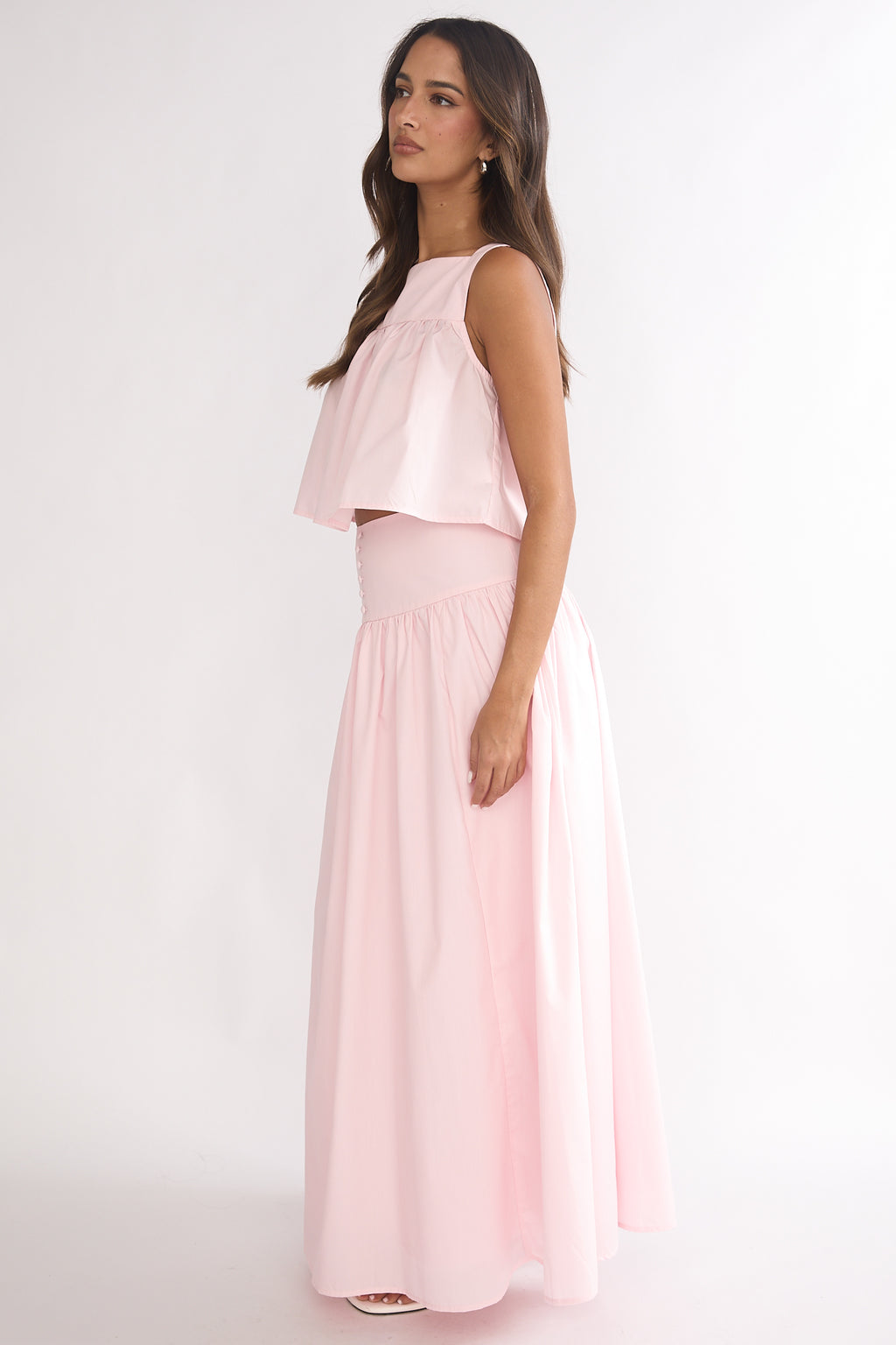 Starlina Wide Waistband Maxi Skirt Rosewater by Selfie Leslie Australia