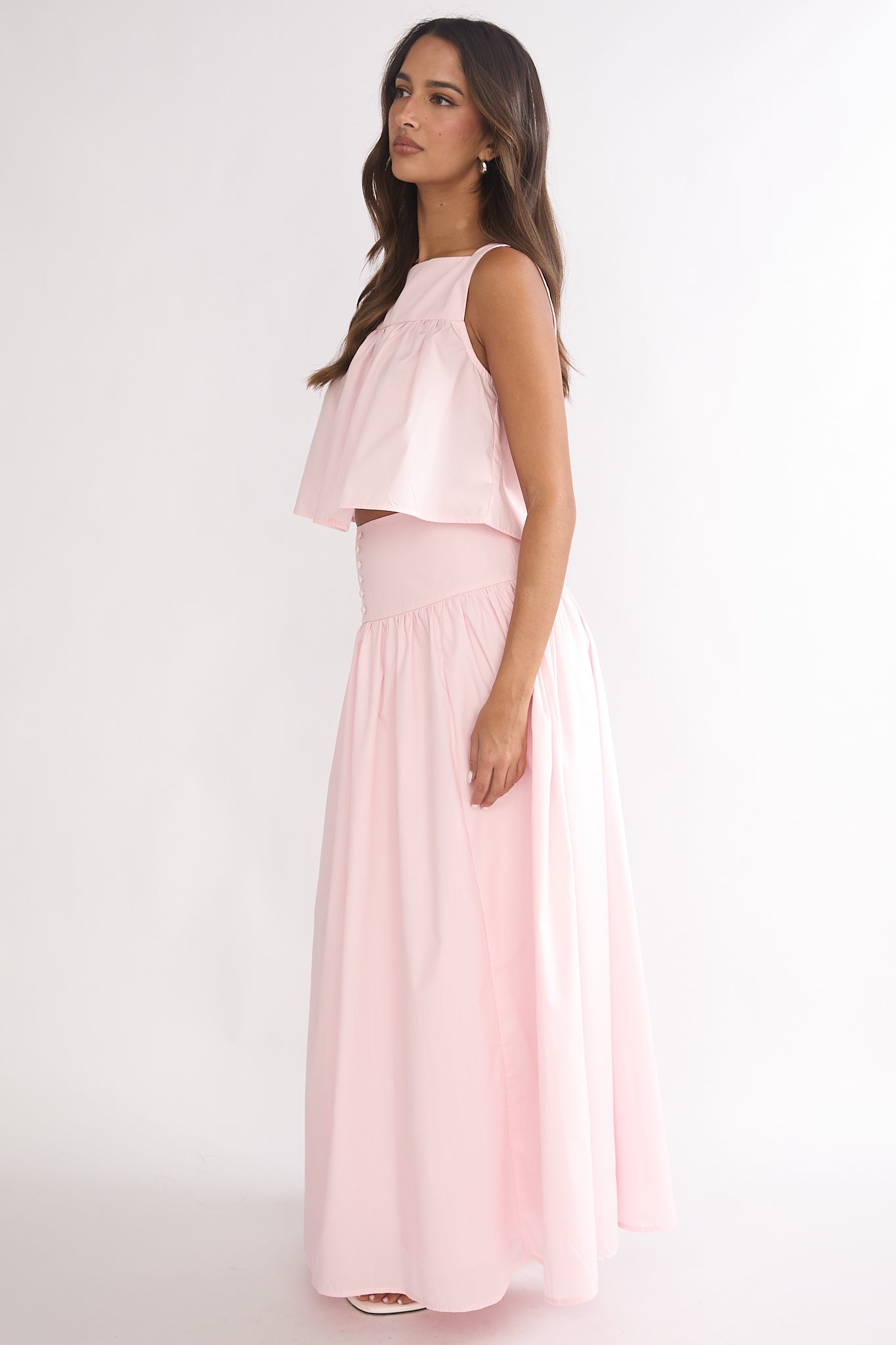 Starlina Wide Waistband Maxi Skirt Rosewater by Selfie Leslie Australia