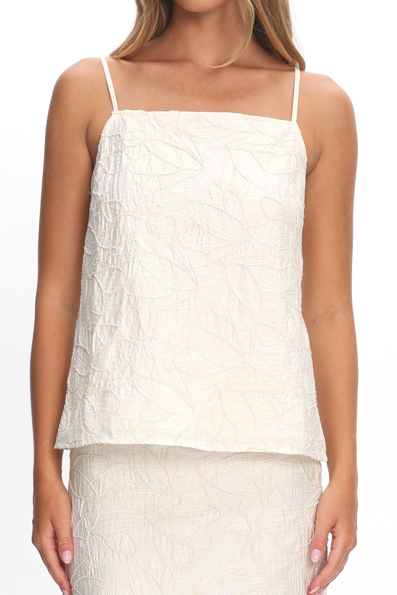 Alondra Tied Back Top Oatmeal by Selfie Leslie Australia