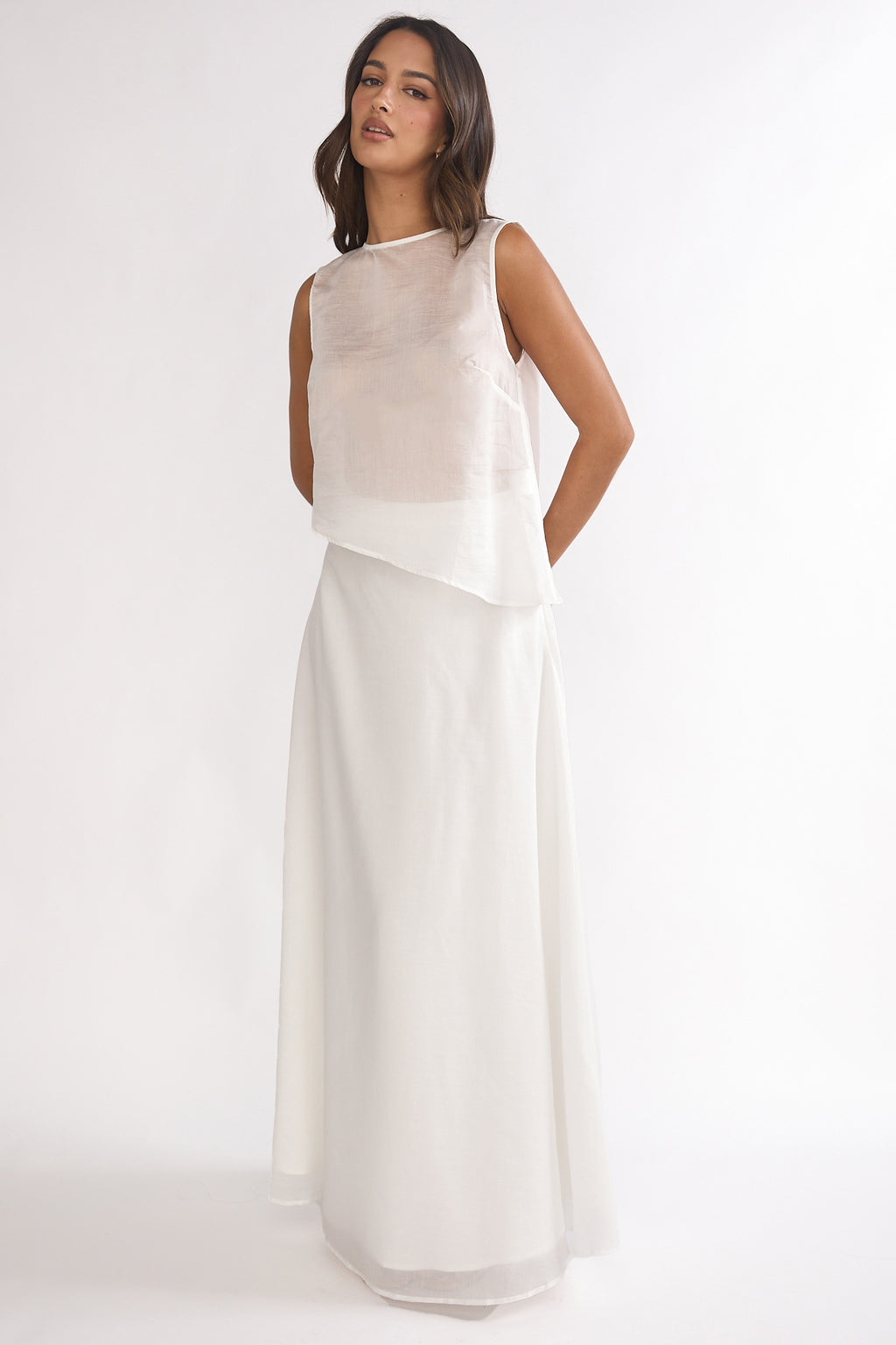 Lemora Maxi Skirt White by Selfie Leslie Australia