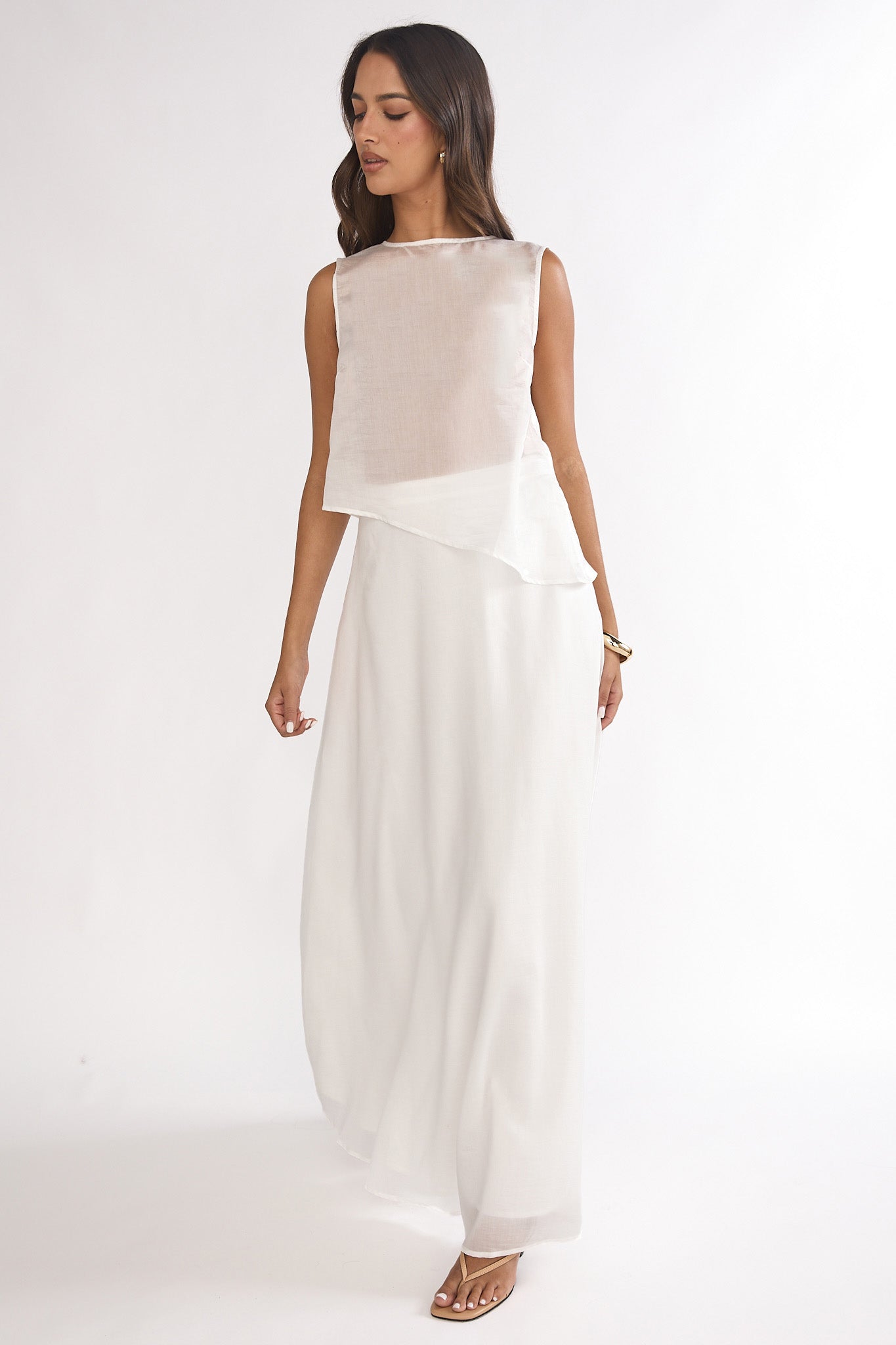Lemora Maxi Skirt White by Selfie Leslie Australia