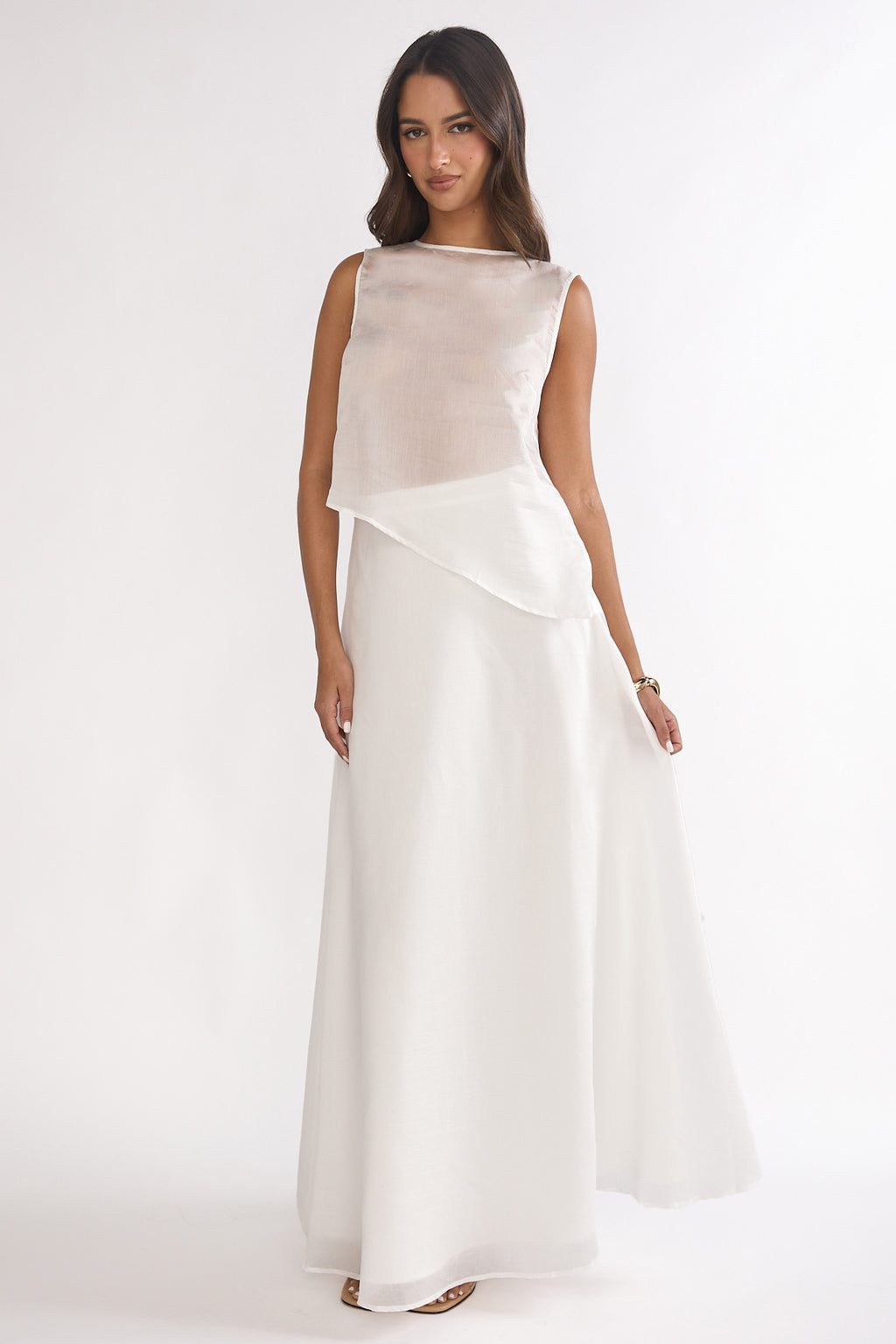 Lemora Maxi Skirt White by Selfie Leslie Australia