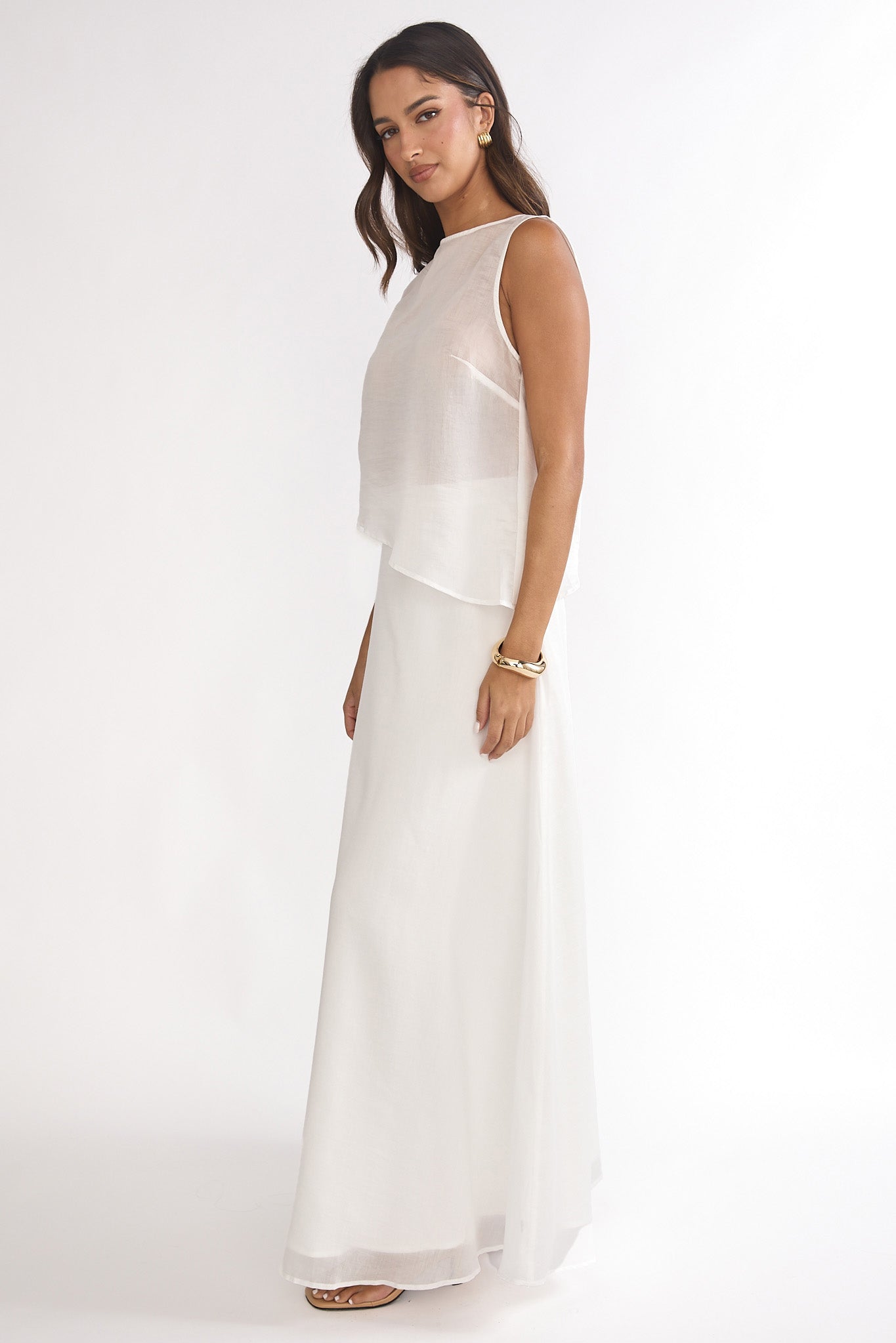 Lemora Maxi Skirt White by Selfie Leslie Australia