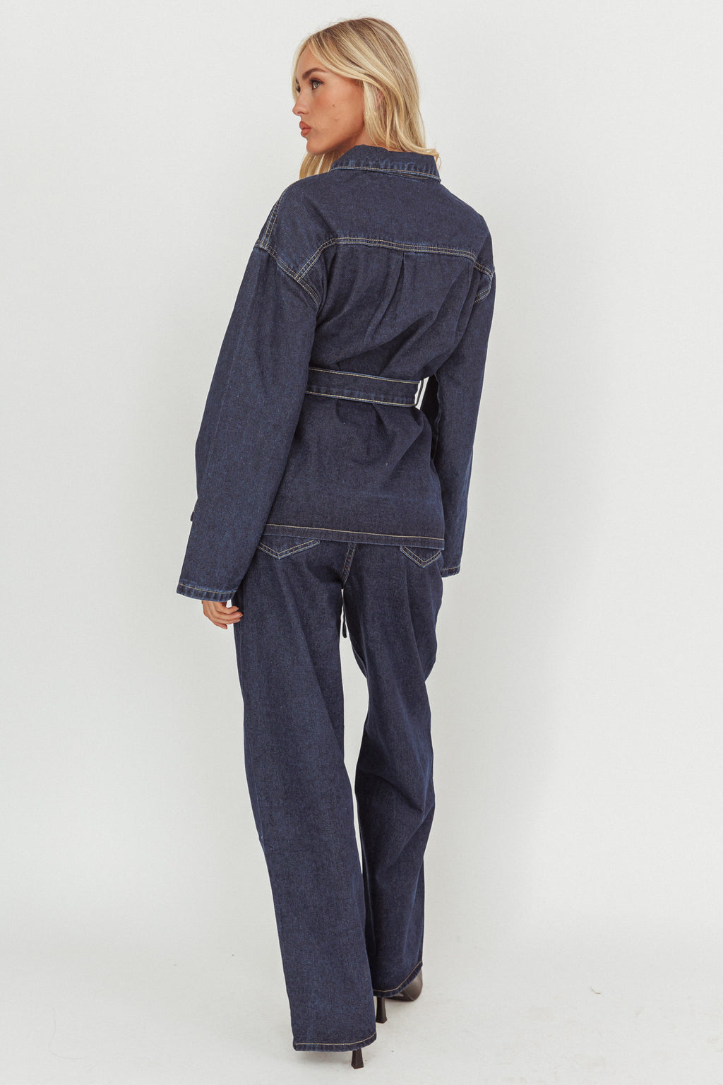 Belisse Straight Leg Pants Denim Blue by Selfie Leslie Australia