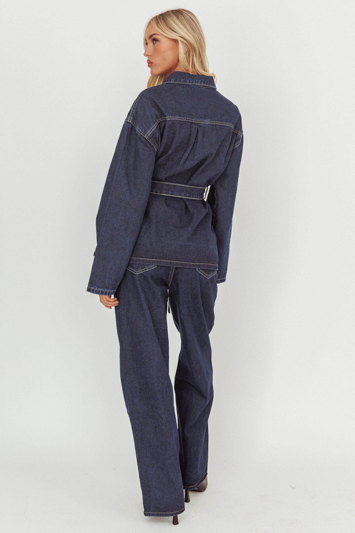 Belisse Straight Leg Pants Denim Blue by Selfie Leslie Australia