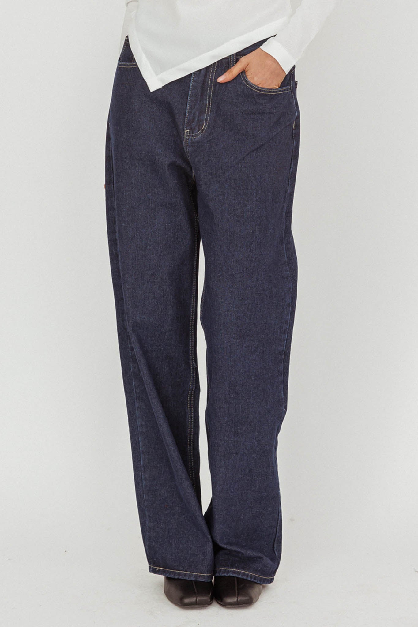 Belisse Straight Leg Pants Denim Blue by Selfie Leslie Australia