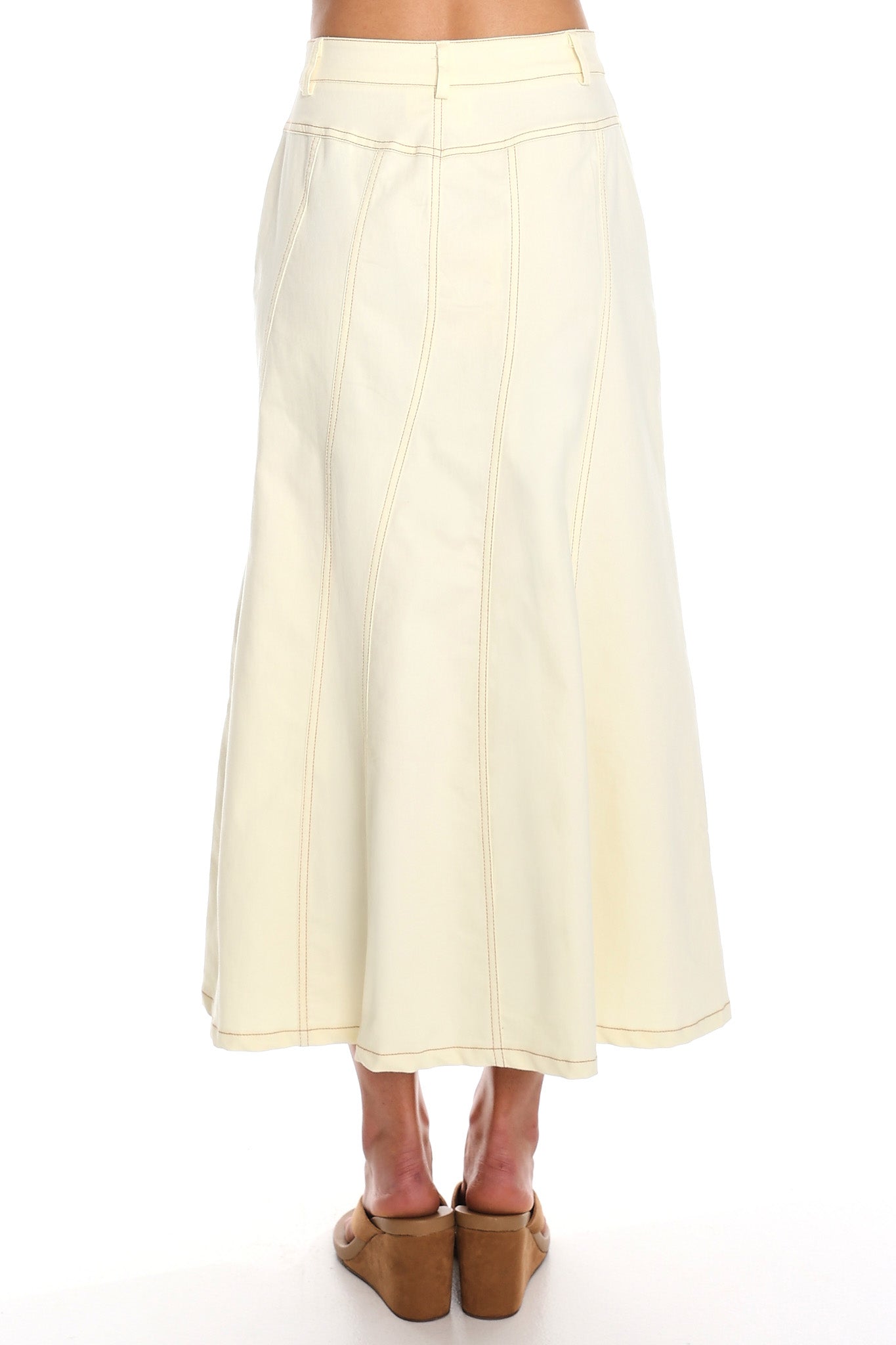 Dune A-Line Maxi Skirt Butter