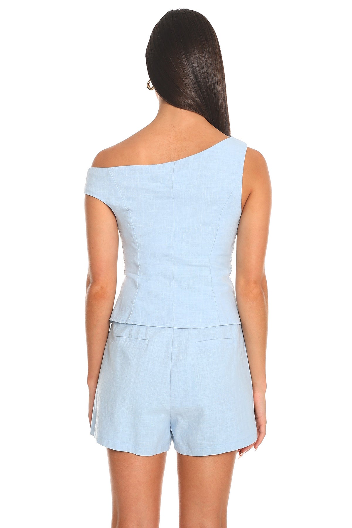 Jacie Asymmetric Top Light Blue