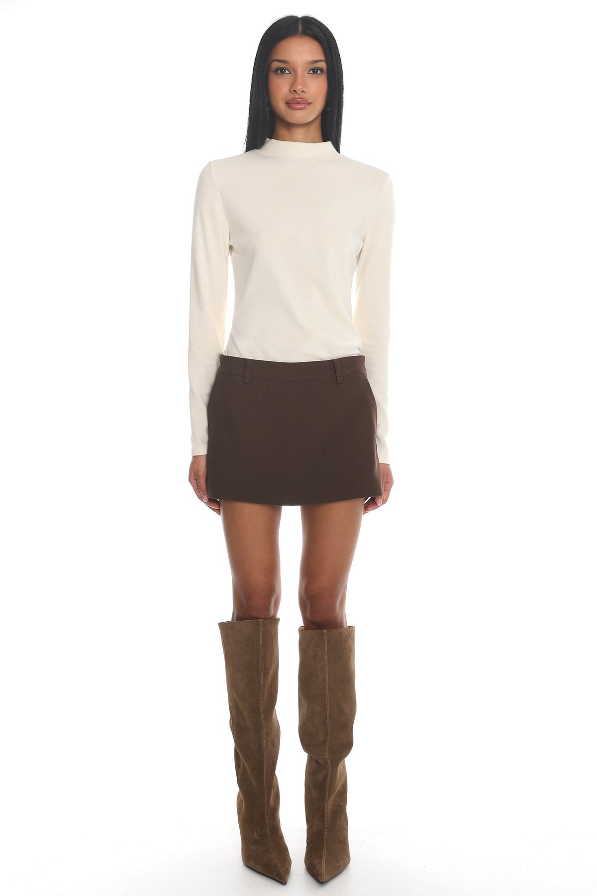 Get Started Mini Skort Brown by Selfie Leslie Australia