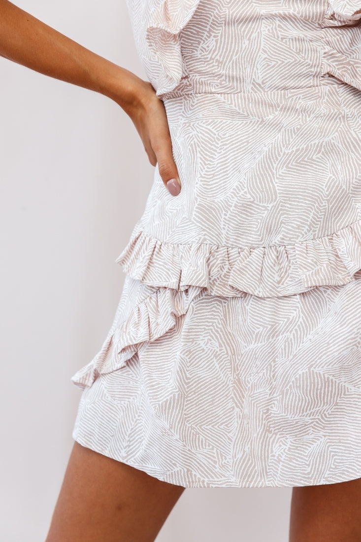 Shiloh Tie-Back Pinafore Dress Blush by Selfie Leslie