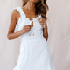 Elah Frilly Mini Dress White