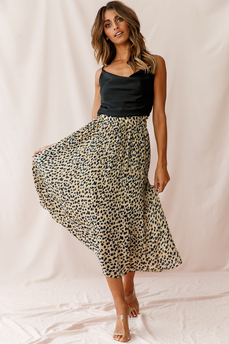 Xanadu Cowl Neck Cami Top Black by Selfie Leslie