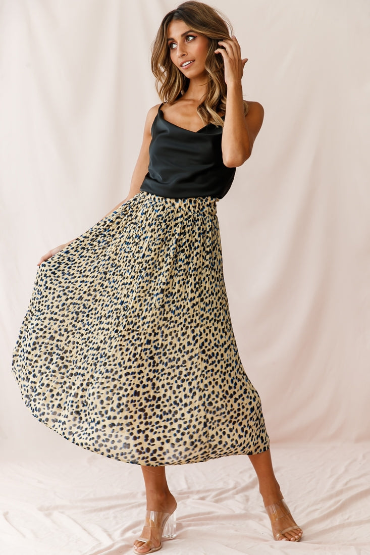 Xanadu Cowl Neck Cami Top Black by Selfie Leslie