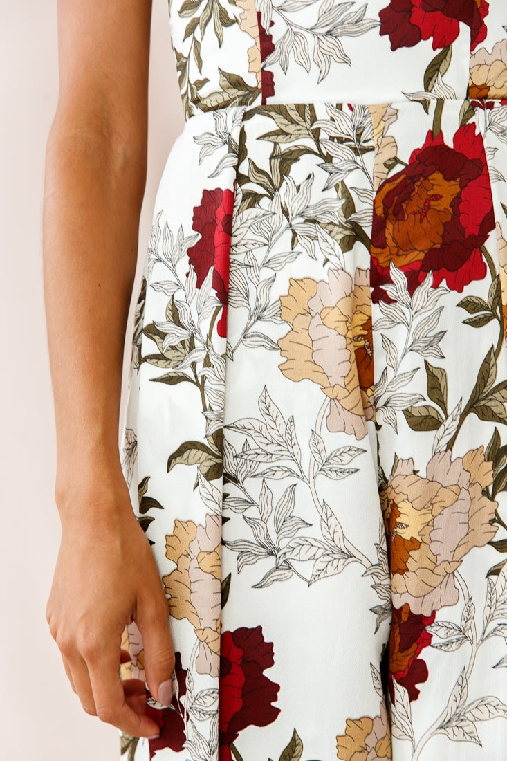 Yuzu Wide Leg Bandeau Jumpsuit White by Selfie Leslie