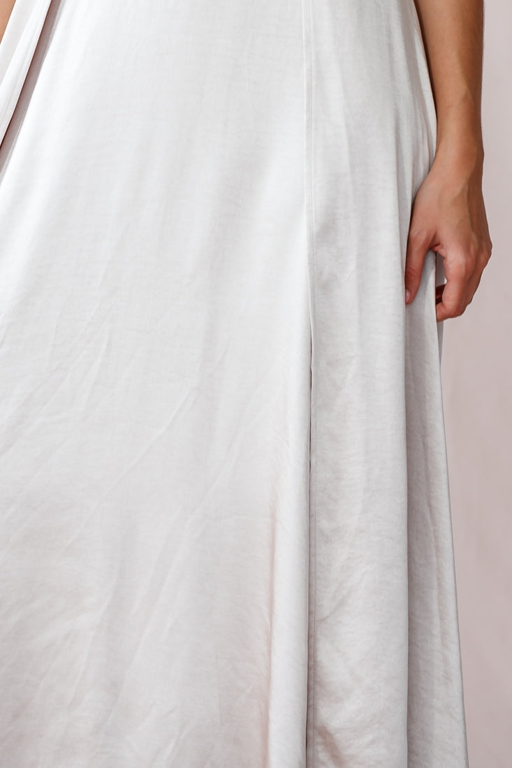 Joanne Empire Waist Maxi Dress Champagne by Selfie Leslie