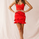 Frilled To Meet You Mini Skirt Red