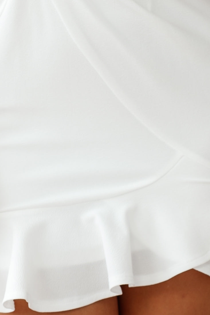 Prom Queen Bandeau Mini Dress White by Selfie Leslie