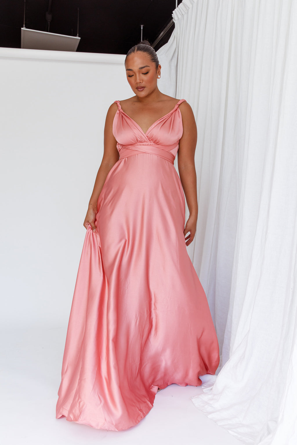 Ariana Multiway Maxi Dress Rose by Selfie Leslie Australia