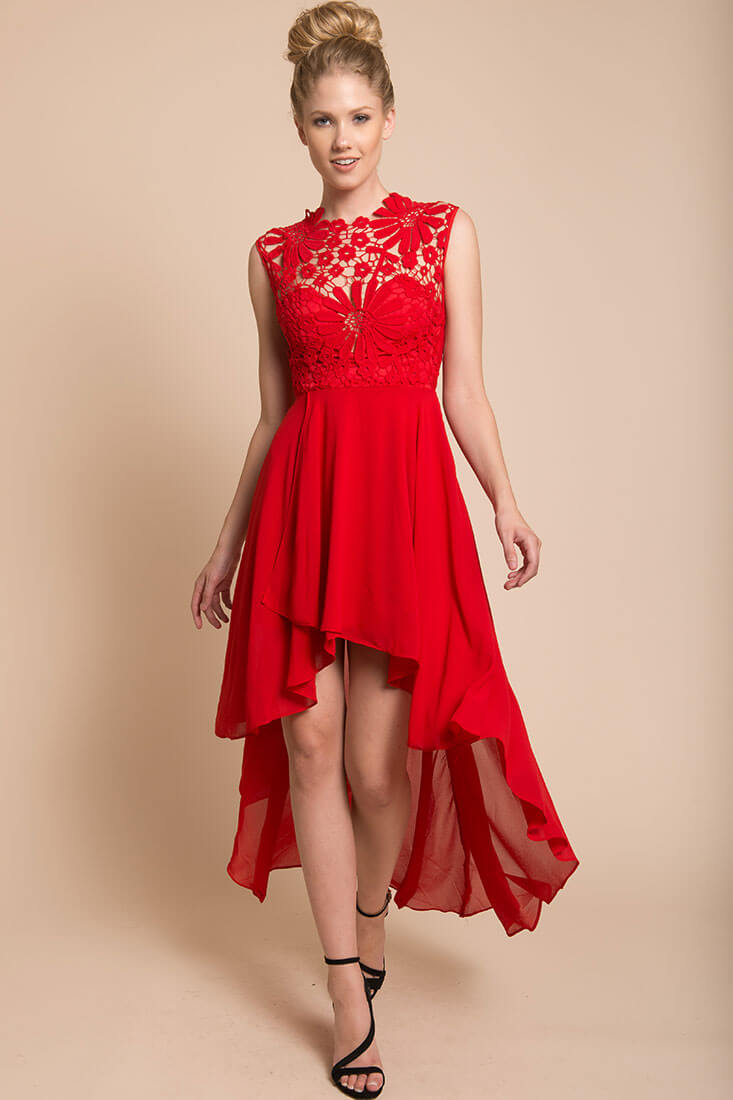 Ivy Night Out Dress Red by Selfie Leslie