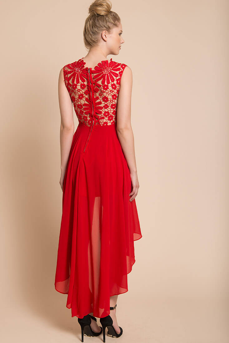 Ivy Night Out Dress Red by Selfie Leslie