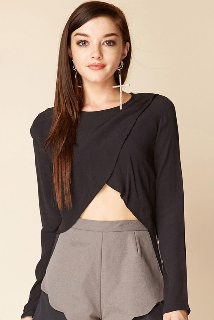 Judith Zip Top Black by Selfie Leslie