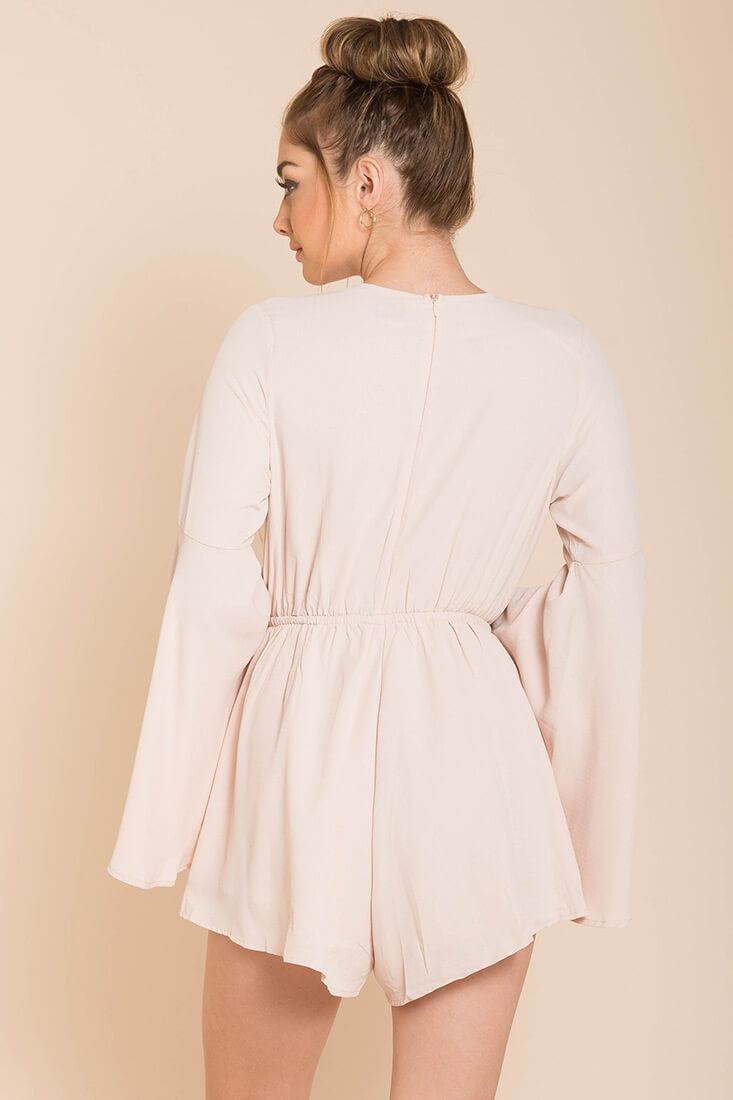 Lailani Floral Romper Nude by Selfie Leslie