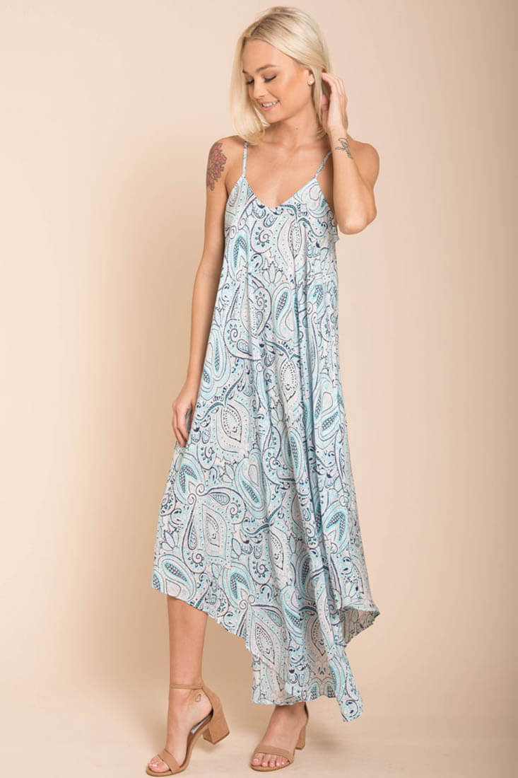 Elora Maxi Blue Maxi Dress by Selfie Leslie