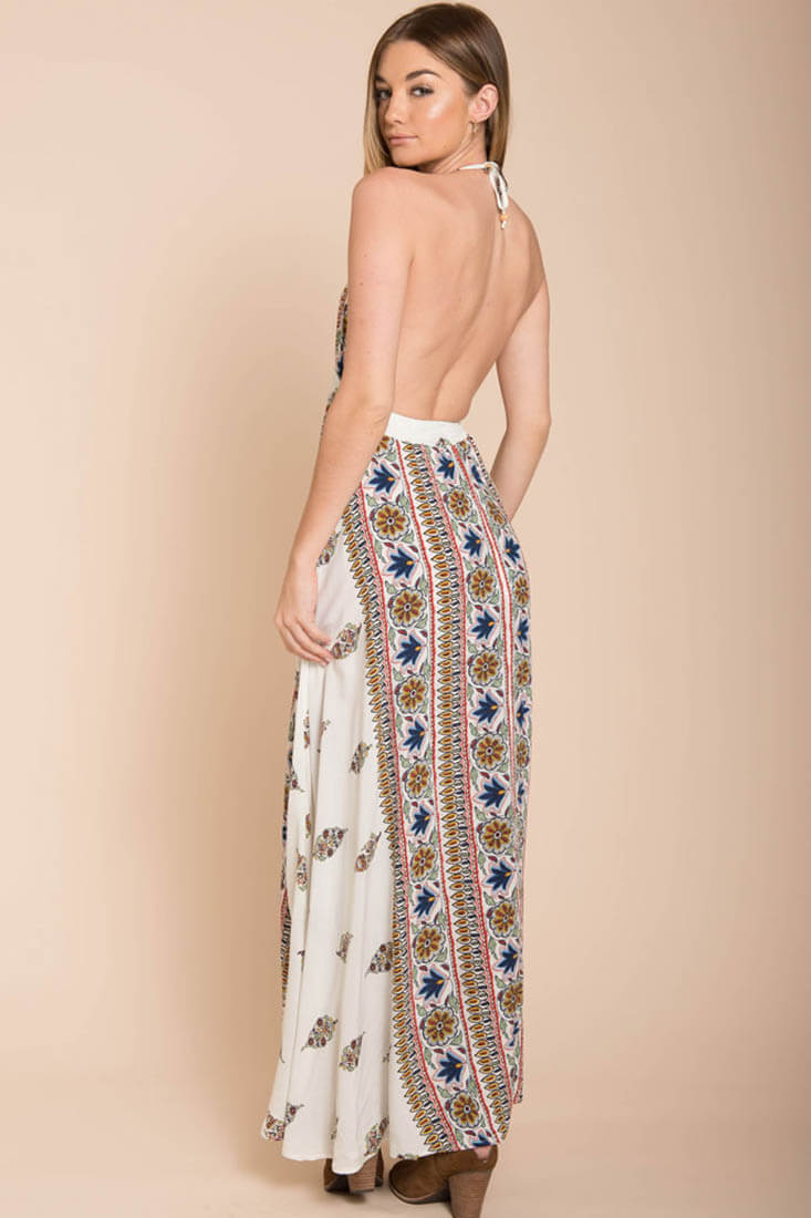 Shaylene Brunch Maxi Dress White by Selfie Leslie
