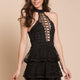 Madelyn Sexy Crochet Dress Black