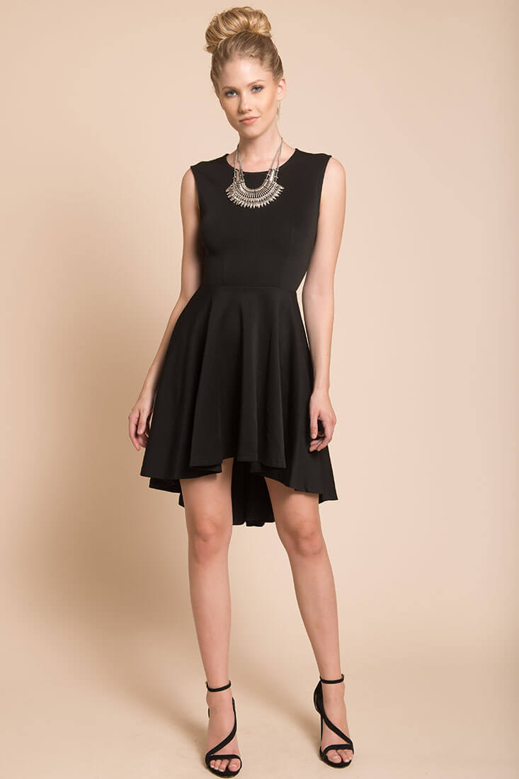 Maya Closed Back Dress Black by Selfie Leslie