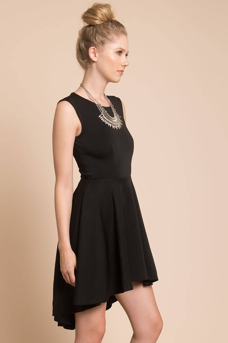 Maya Closed Back Dress Black by Selfie Leslie