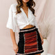 Inca Embellished Skirt Black