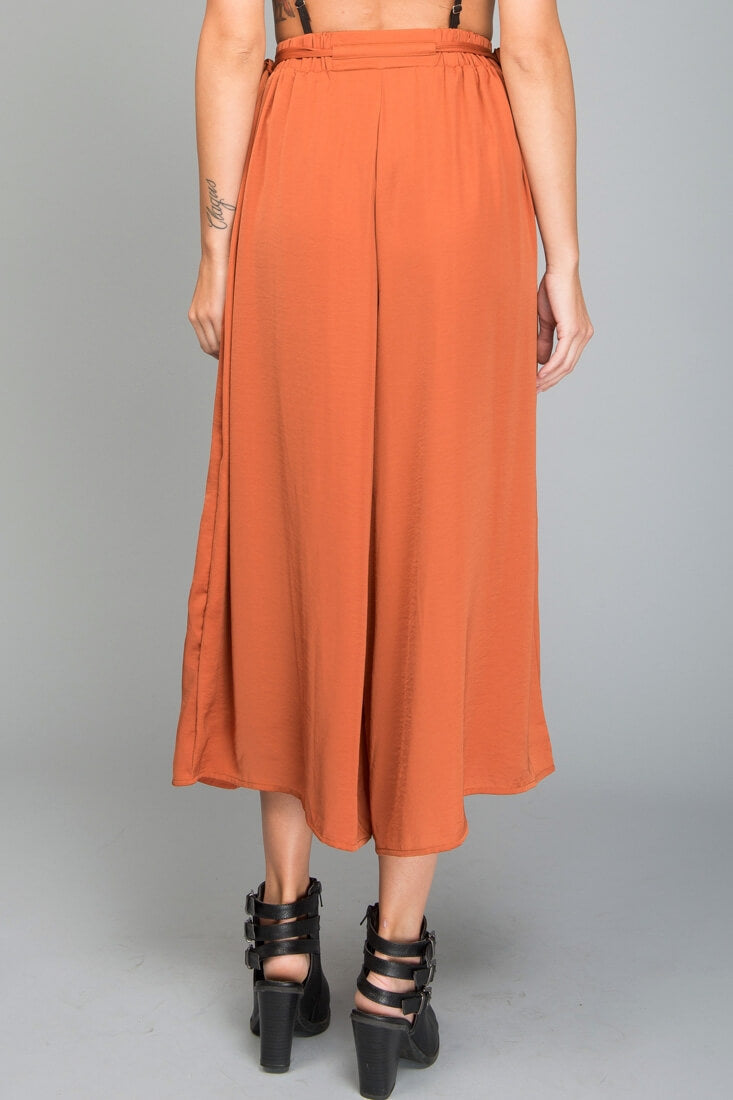 Lucy Loose Fit Wide Leg Pants Bronze by Selfie Leslie
