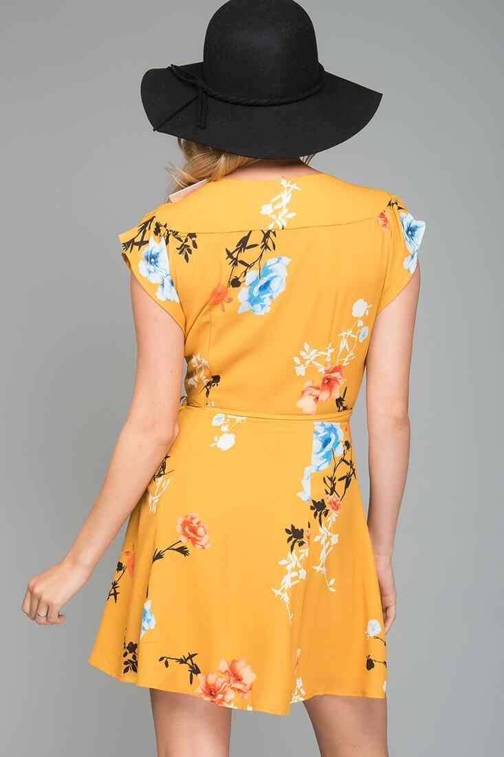 Lydia Casual Summer Dress Yellow Mustard by Selfie Leslie