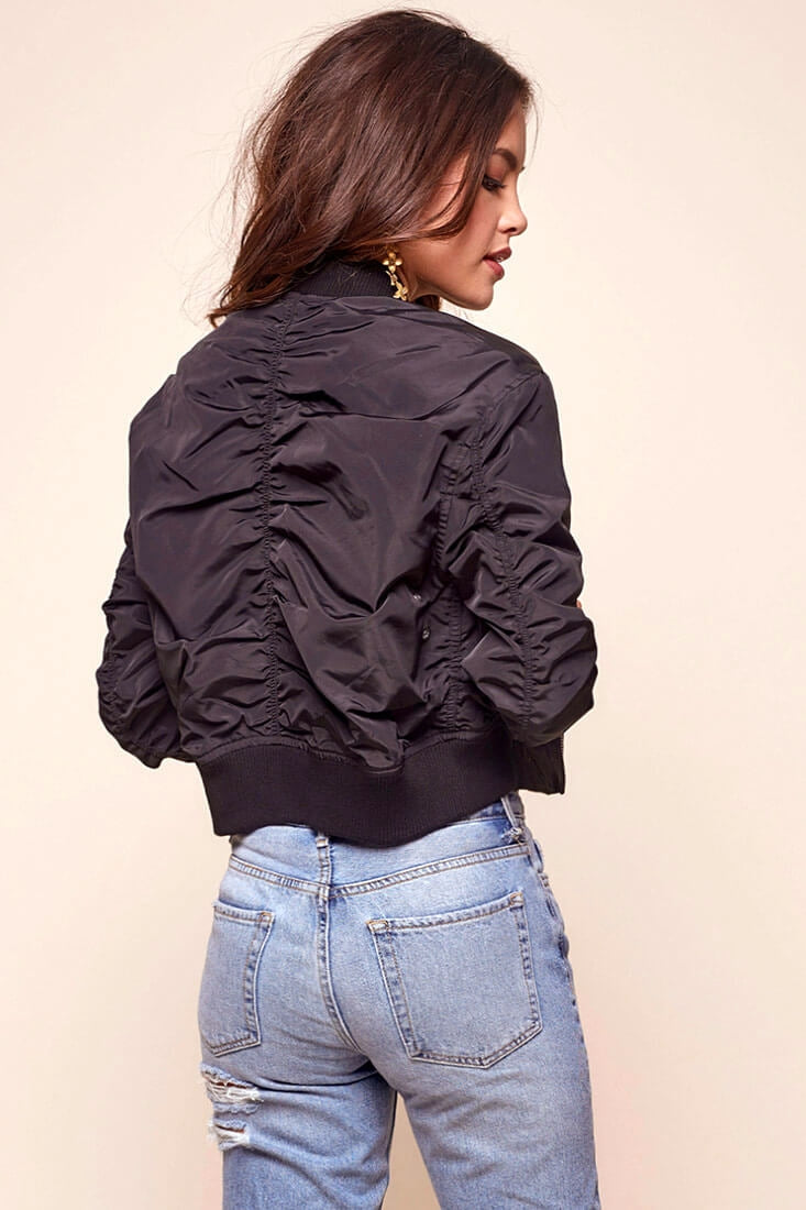 Kinney Biker Jacket Black by Selfie Leslie