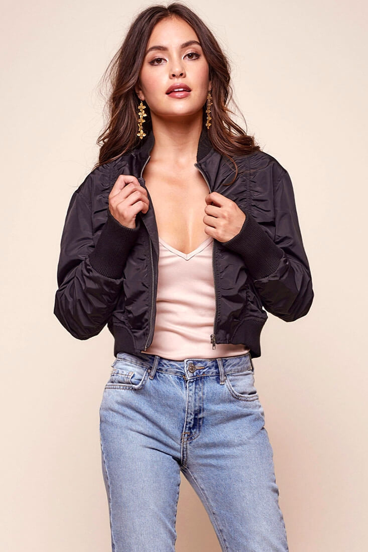 Kinney Biker Jacket Black by Selfie Leslie