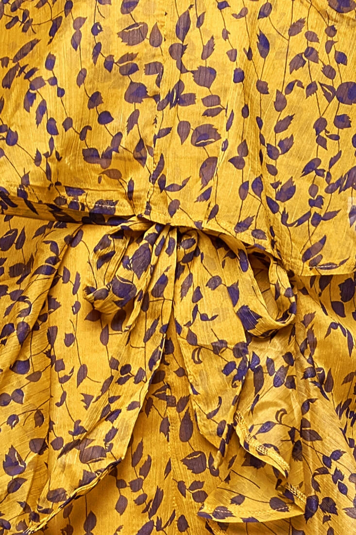 Constance Flowy Summer Jumpsuit Yellow Mustard by Selfie Leslie