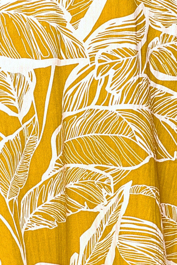 Amida Flowy Mini Dress Yellow Mustard by Selfie Leslie