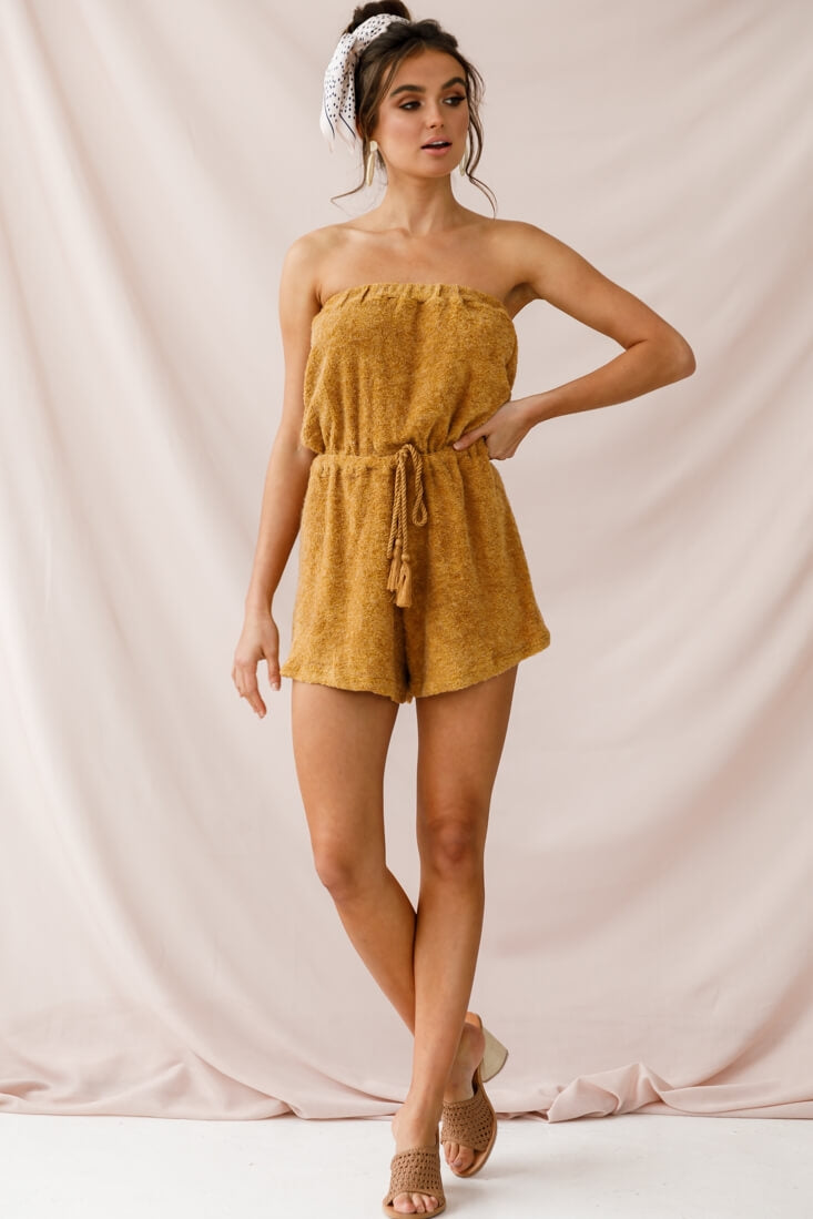 Margie Terry Cloth Romper Ginger by Selfie Leslie