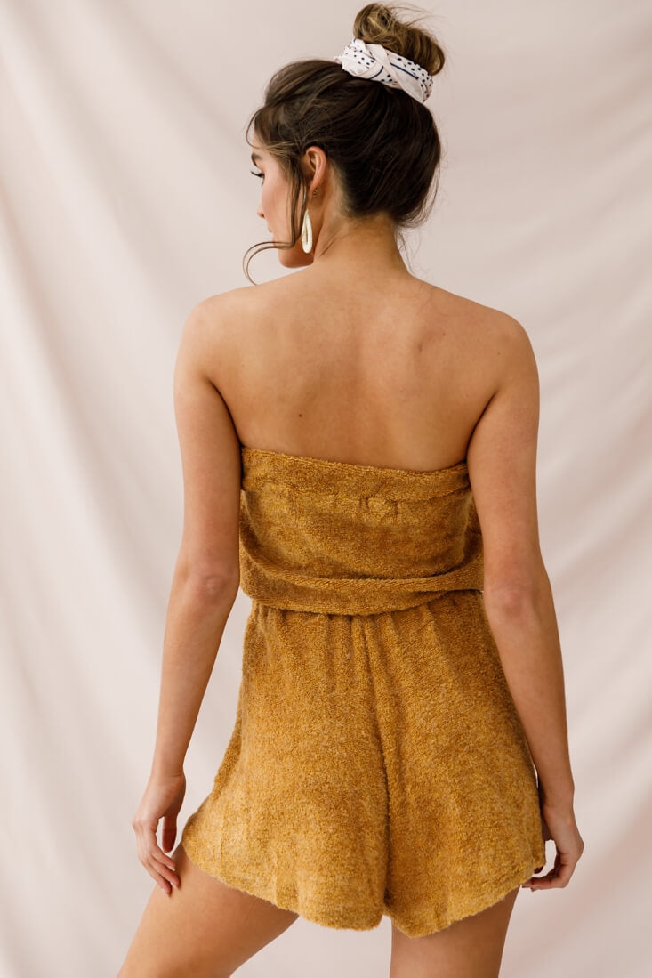 Margie Terry Cloth Romper Ginger by Selfie Leslie