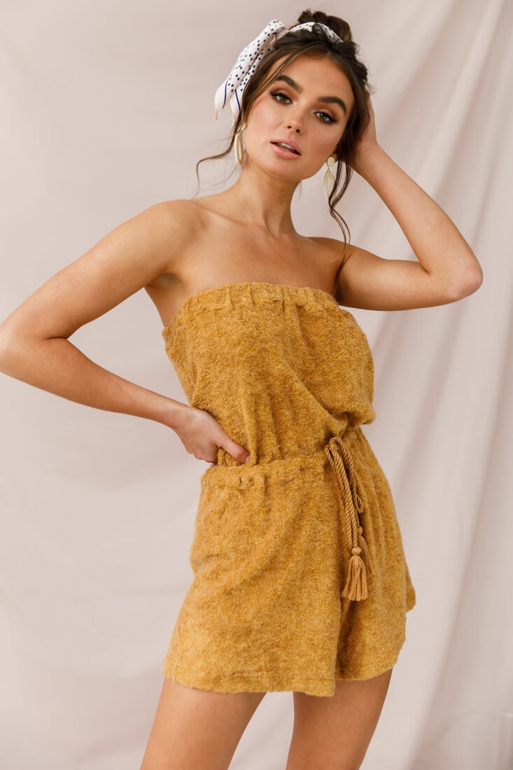 Margie Terry Cloth Romper Ginger by Selfie Leslie