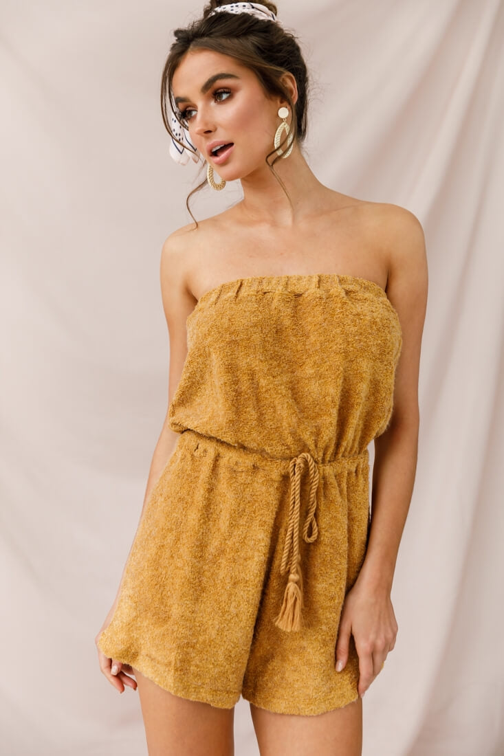 Margie Terry Cloth Romper Ginger by Selfie Leslie