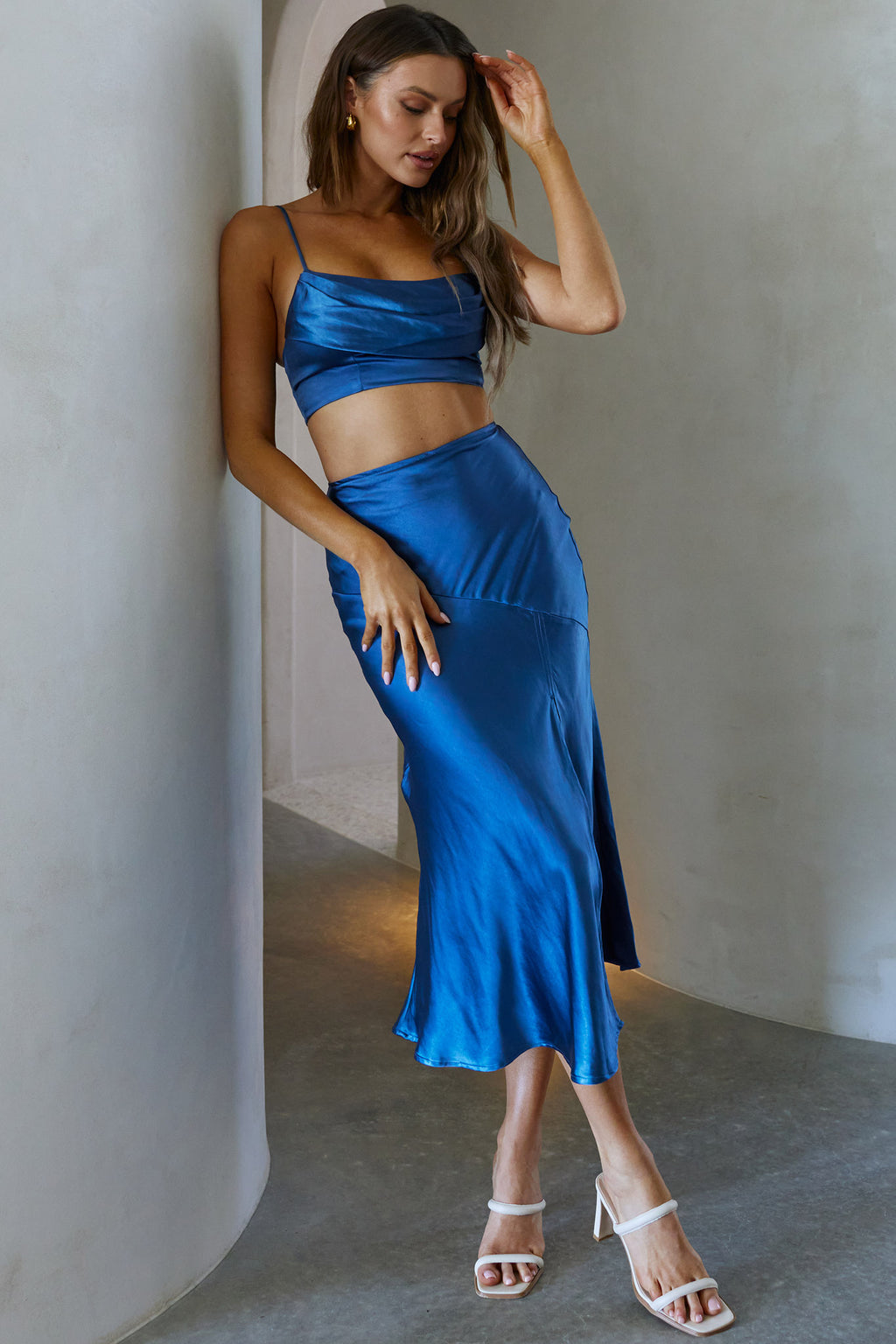 Well Versed Crop Top Navy by Selfie Leslie