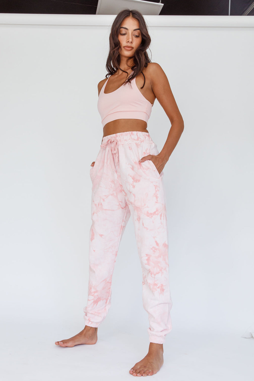 Serene Racerback Crop Top Pink by Selfie Leslie Australia