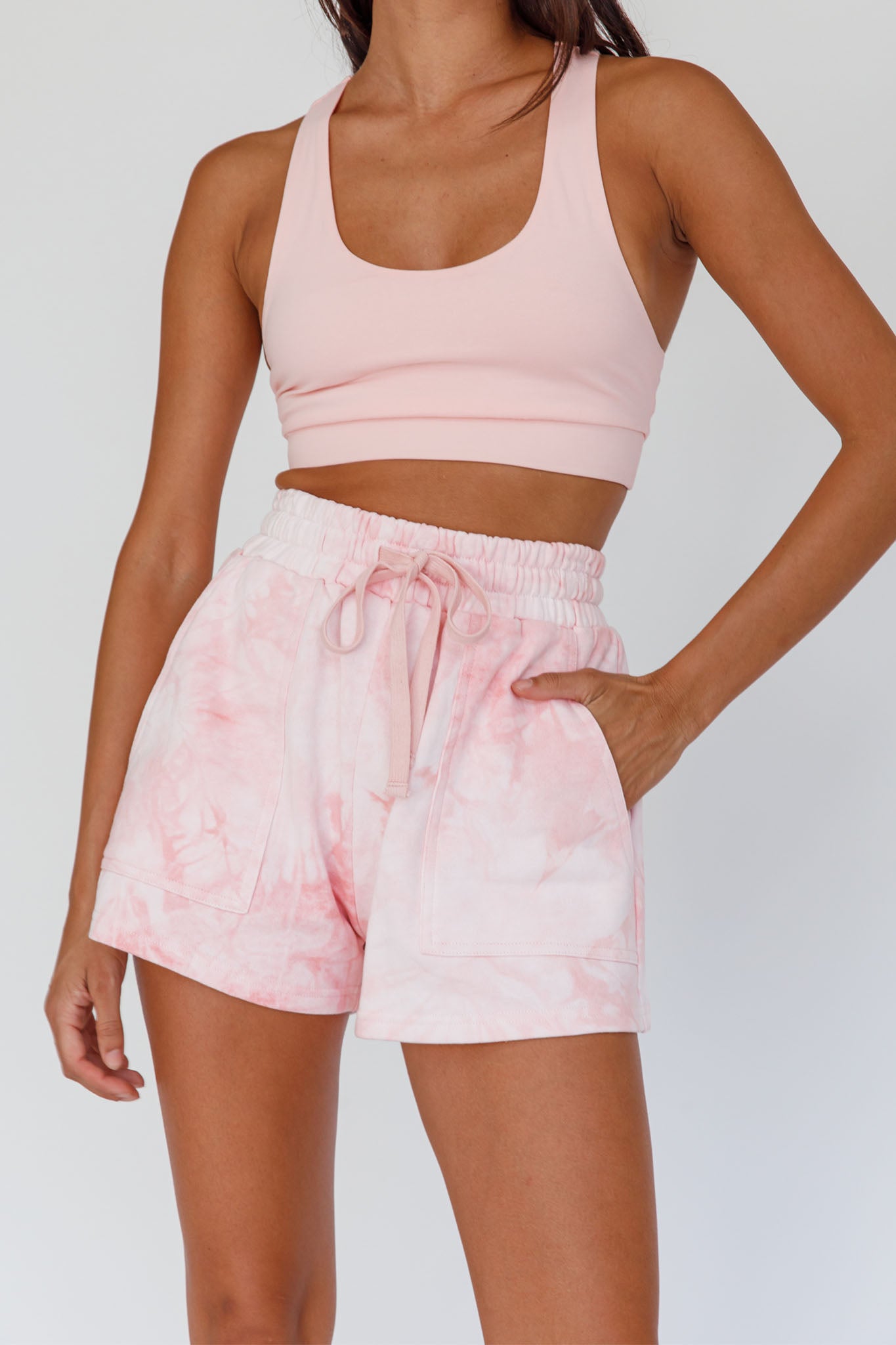 Serene Racerback Crop Top Pink by Selfie Leslie Australia