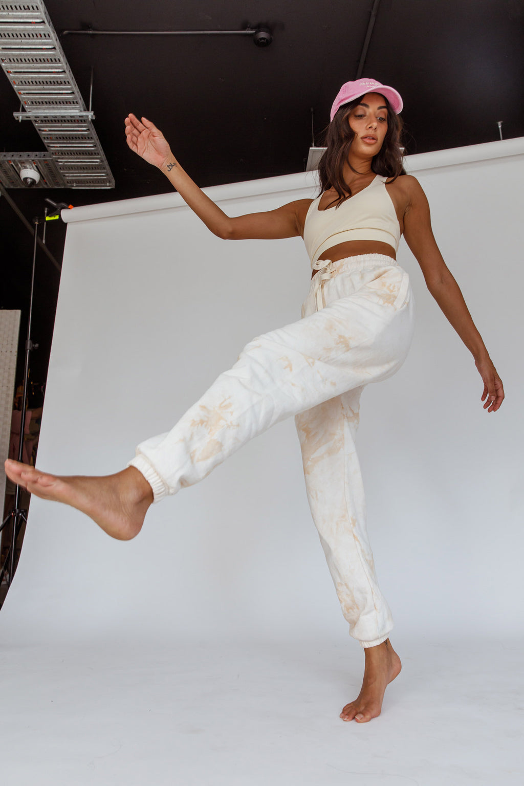 Take It Easy Jogger Track Pants Sand by Selfie Leslie Australia