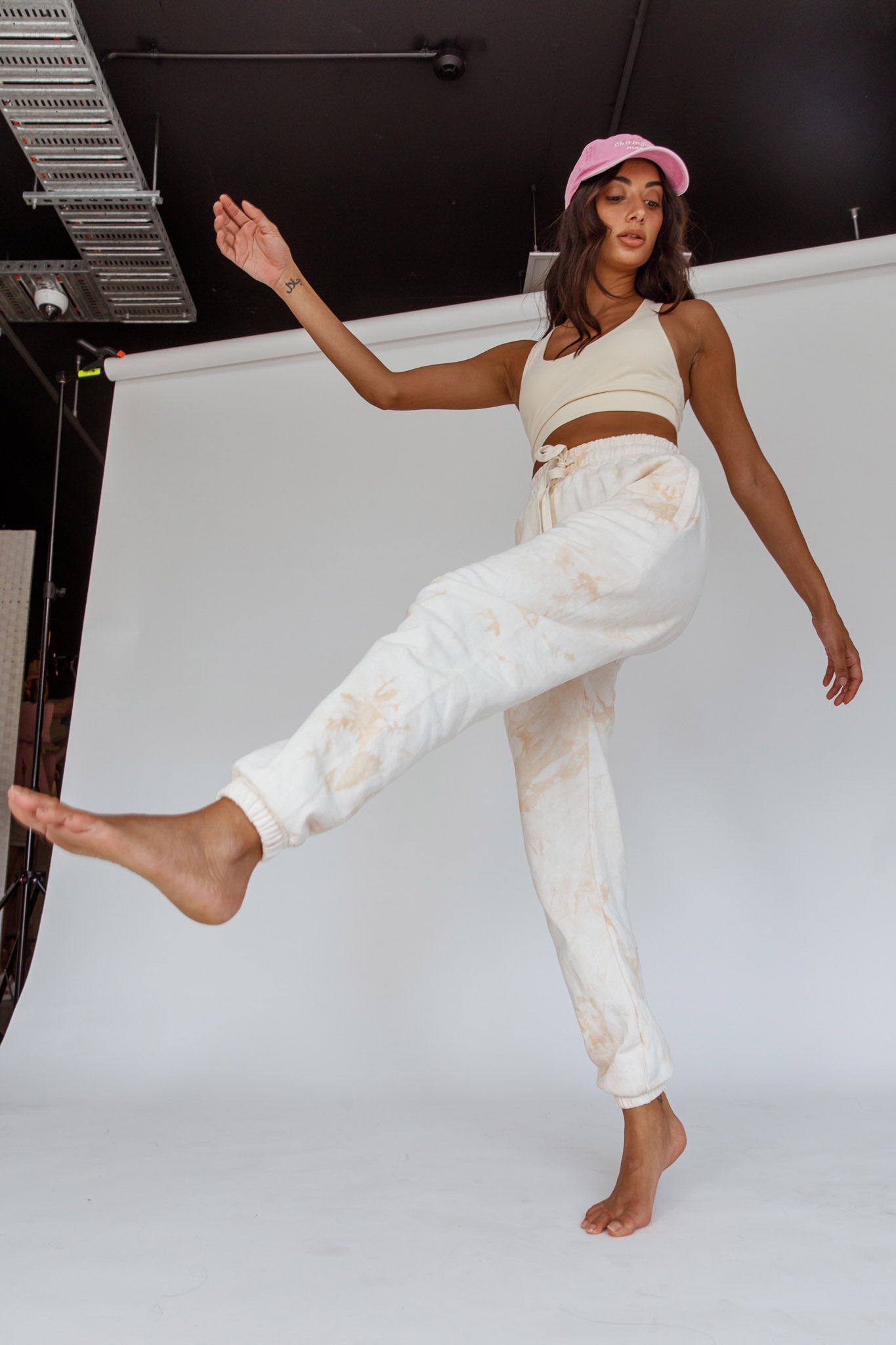 Take It Easy Jogger Track Pants Sand by Selfie Leslie Australia