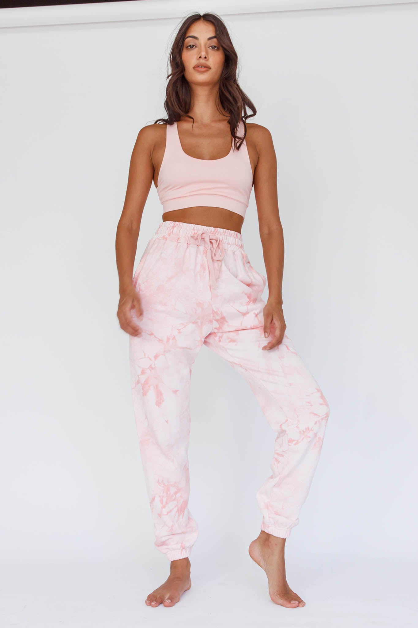 Take It Easy Jogger Track Pants Pink by Selfie Leslie Australia