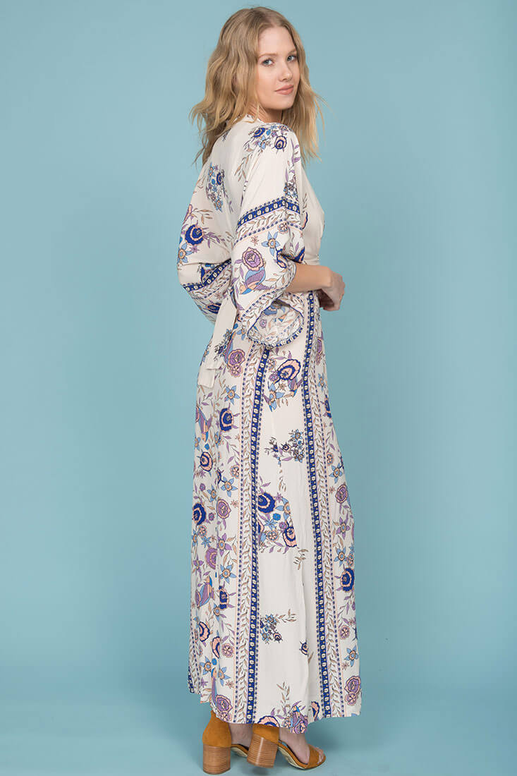 Kira Zip Up Maxi Dress Lily Purple by Selfie Leslie